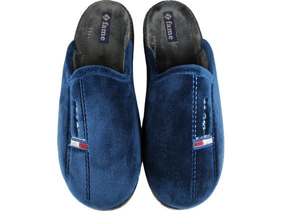 Fame Χειμερινές Ανδρικές Παντόφλες Navy Μπλε NL1751