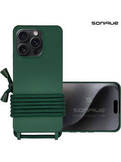 Sonique Carryhang Back Cover Dark Green (iPhone 15 Pro)