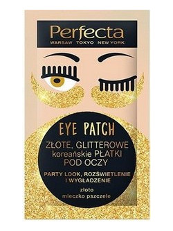 Perfecta Gold Glitter Eye Patches για Αντιγήρανση 2τμχ