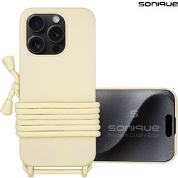 Sonique Carryhang Back Cover Beige (iPhone 15 Pro)