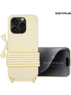 Sonique Carryhang Back Cover Beige (iPhone 15 Pro)