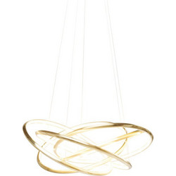 Kare Design Saturn Κρεμαστό Φωτιστικό Οροφής Πολύφωτο LED Χρυσό 60715