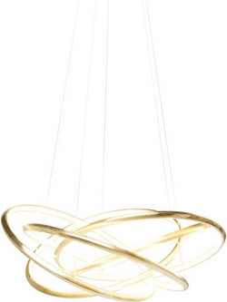 Kare Design Saturn Κρεμαστό Φωτιστικό Οροφής Πολύφωτο LED Χρυσό 60715