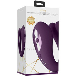 Vive Yoko Triple Action Dual Διπλός Δονητής Μωβ