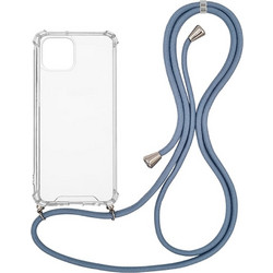 Sonique Armor Clear Back Cover Transparent / Blue Grey (iPhone 13)