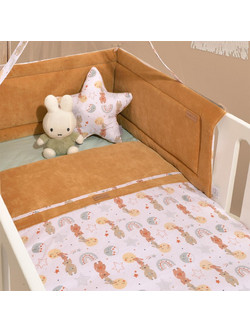 Baby Oliver Des 410 Σετ Κούνιας Tan/Pink 2τμχ