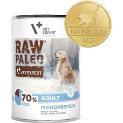 VetExpert Raw Paleo Adult Monoprotein with Cod 400gr