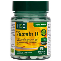 Holland & Barrett Vitamin D 1000iu 120 Ταμπλέτες