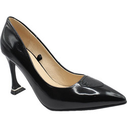 Versace 19V69 Γόβες Λουστρίνι με Λεπτό Ψηλό Τακούνι Μαύρες AMSR747-0411