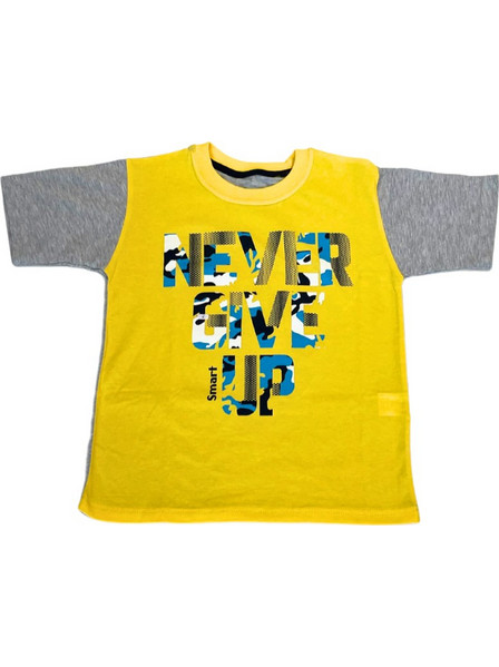 Joom Παιδικό T-Shirt Κοντομάνικο Κίτρινο Γκρι 46122536