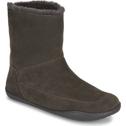 Camper Peu Cami Γυναικεία Μποτάκια Χιονιού Suede Χακί με Γούνα K400598-004