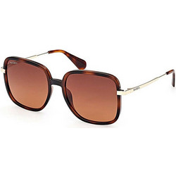 Max & Co MO0083 52F Γυναικεία Γυαλιά Ηλίου Τετράγωνα Καφέ Χρυσό με Καφέ Φακό