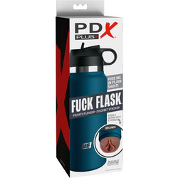 Pipedream PDX Fuck Flask Private Pleaser Pocket Pussy Αυνανιστήρι με Δόνηση Brown