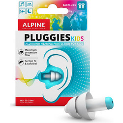 Alpine Pluggies Παιδικές Ωτοασπίδες 2τμχ Λευκές Γαλάζιες