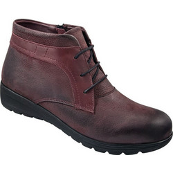 Safe Step Γυναικεία Μποτάκια Chukka Δερμάτινα Μπορντό 6036