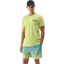 4F Ανδρικό Αθλητικό T-Shirt Lime 4FWSS25TTSHM1984-45S