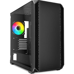 Sharkoon MK2 Black Gaming Micro Tower Κουτί Υπολογιστή RGB με Πλαϊνό Παράθυρο
