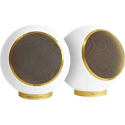 Elipson Planet L Matte Ζεύγος Ηχείων Hi-Fi Βιβλιοθήκης 80W 2 Δρόμων White Golden