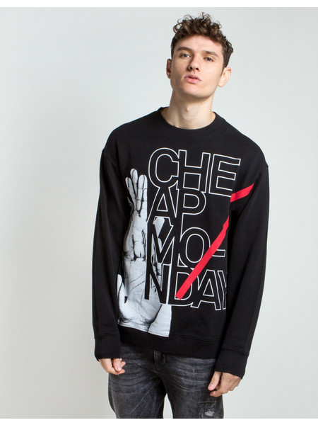 Cheap Monday Ανδρικό Φούτερ Μαύρο 0431116