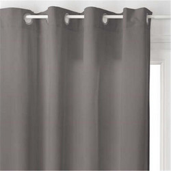 Plastona Κουρτίνα Παραθύρου με Τρουκς 140x260 07.146202L Γκρι