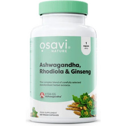 Osavi Ashwagandha Rhodiola & Ginseng 60 Κάψουλες