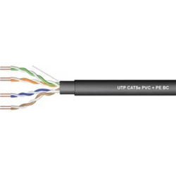 TOPELCOM U/UTP Cat.5e Καλώδιο Δικτύου Ethernet 1m Black 02.004.0066