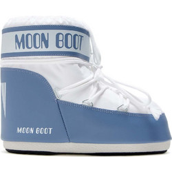 Moon Boot Γυναικεία Μποτάκια Χιονιού Πλατφόρμα Λευκά Γαλάζια Αδιάβροχα με Γούνα 80D1409340-HA06