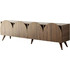 Hanah Home Έπιπλο Τηλεόρασης Ξύλινο Καρυδί Μ180xΠ35xΥ50cm Mesta 552NOS2430
