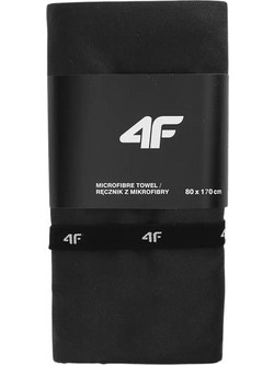 4F Πετσέτα Θαλάσσης Microfiber Μαύρη 80x170cm 4FWSS25ATOWU054-20S