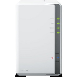 Synology Diskstation DS223J NAS Tower με 2 Θέσεις για HDD / SSD και 1 Θύρα Ethernet & 2 x 2TB