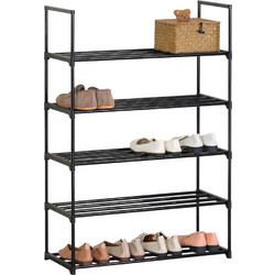Ankor Παπουτσοθήκη Μεταλλική Μαύρη M67xΠ29xY101cm 844272