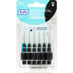 Tepe Original Μεσοδόντια Βουρτσάκια 1.5mm Μαύρα 6τμχ