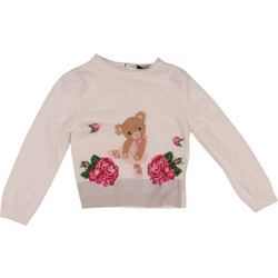 Monnalisa Teddy-Rose Παιδικό Φούτερ Μπεζ TEDDY-ROSE