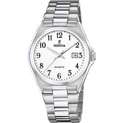 Festina Ανδρικό Ρολόι με Ασημί Μεταλλικό Μπρασελέ F20552/1