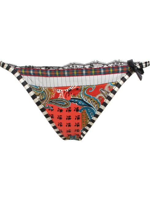 Christian Lacroix Γυναικείο String με Δαντέλα Πολύχρωμο 273N-1650