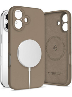 Tech-Protect Liquid Silicone MagSafe Back Cover Chocolate Brown (iPhone 16)