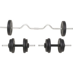 vidaXL 91401 Ρυθμιζόμενοι Αλτήρες Σετ με Μπάρα 30kg