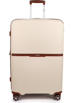 Dielle 190/70 19070 Βαλίτσα Μεγάλη 77x52x31cm με 4 Ρόδες Μπεζ