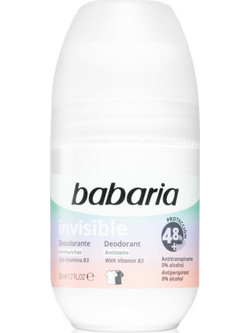 Babaria Invisible Γυναικείο Αποσμητικό Roll On 48h 50ml