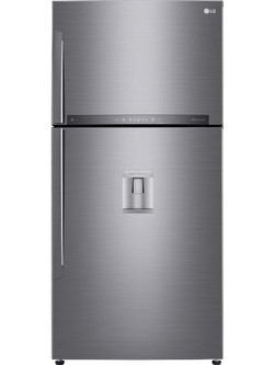 LG GTF916PZPED Δίπορτο Ψυγείο 592lt Full No Frost Υ184xΠ86xΒ73cm Inox