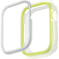 Uniq Moduo Πλαστική Θήκη για Apple Watch 4 / 5 / 6 / 7 / 8 / 9 / SE 40 / 41mm Lime Λευκή