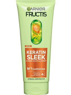 Garnier Keratin Sleek Σαμπουάν & Conditioner Κερατίνης για Επανόρθωση για Ξηρά Μαλλιά 200ml