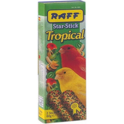 Raff Star Stick Tropical Canaries with Exotic Fruits 60gr 10τμχ