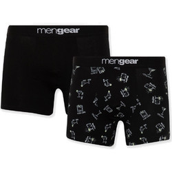 Minerva Mengear Coctails Ανδρικά Μποξεράκια Σετ 2Pack Μαύρα 96-29473-345