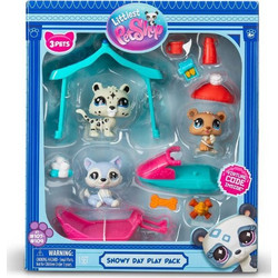 Basic Fun Littlest Pet Shop Παιχνίδι στο Χιόνι Φιγούρες 3τμχ