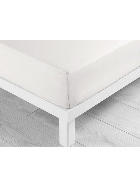 Douceur d'interieur Σεντόνι Μονό Βαμβακερό με Λάστιχο 90x190+30 White 1644539