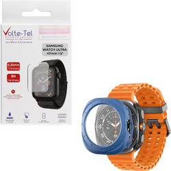 Volte-Tel Πλαστική Θήκη Tempered Glass για Samsung Galaxy Watch Ultra 47mm Navy Μπλε
