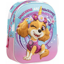 Cerda Paw Patrol Σχολική Τσάντα Πλάτης Νηπιαγωγείου Ροζ Γαλάζια 2100005834
