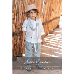 Stova Bambini Βαπτιστικό Κοστούμι με Παντελόνι & Πουκάμισο 5τμχ SS25-B29