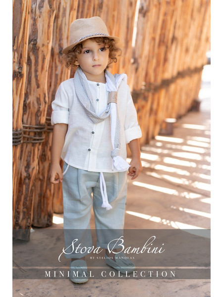 Stova Bambini Βαπτιστικό Κοστούμι με Παντελόνι & Πουκάμισο 5τμχ SS25-B29